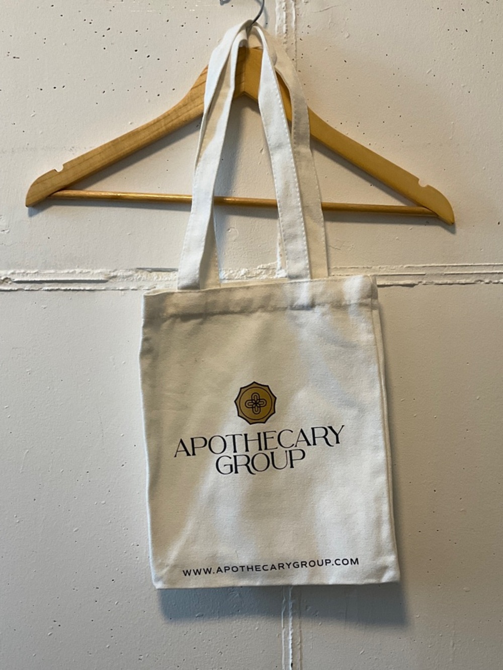 Apothecary Group Canvas Tote Bag in Cream